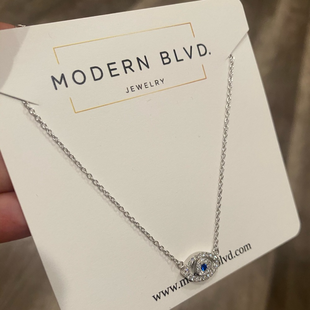 Evil Eye Silver Necklace